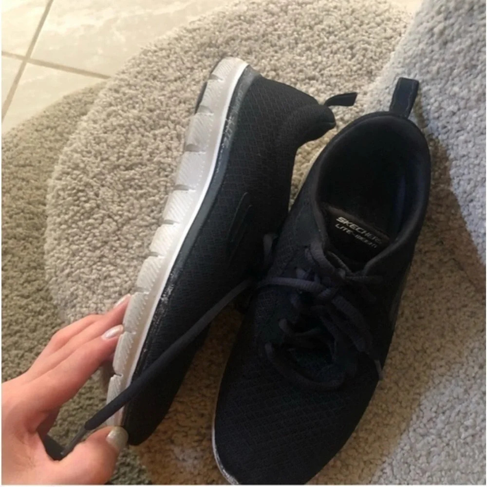 Skechers Flex Appeal 2.0 - Newsmaker Dual Light Sneakers Size 6 - Picture 5 of 9